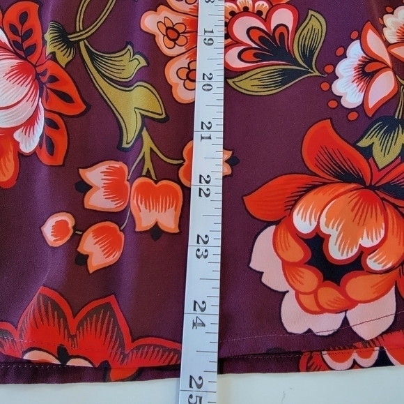 Euc LOFT Floral Sheer Blouse Size Small - Picture 8 of 11